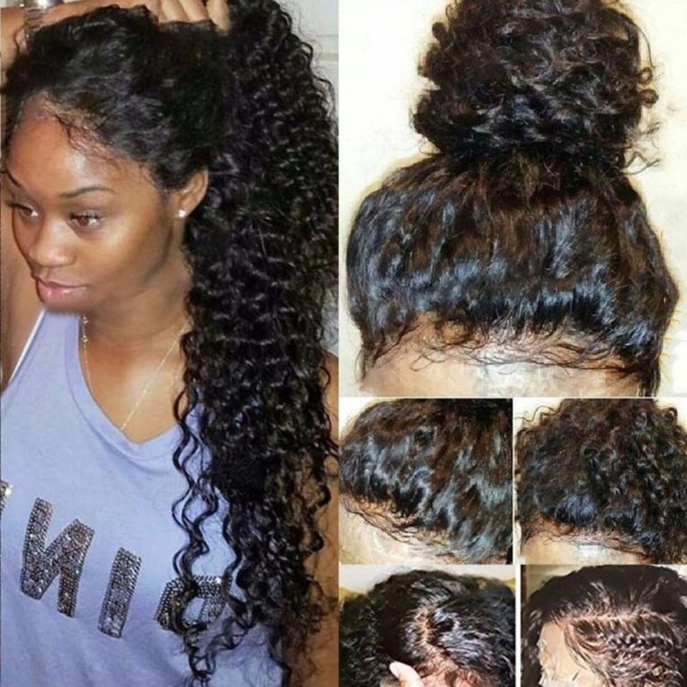 24" Natural Wave Front Lace Wig